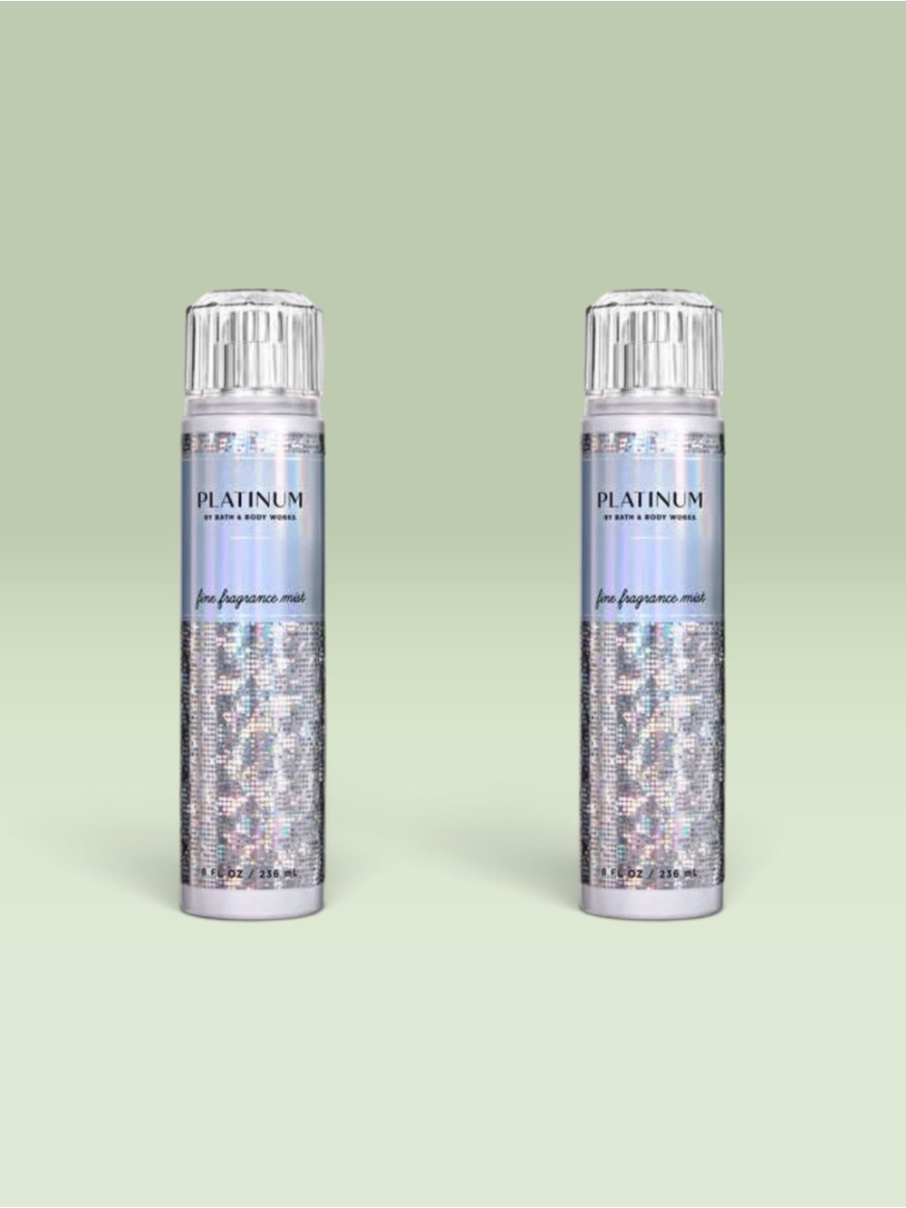 Bath and Body Works PLATINUM Fine Fragrance Mist ~ 8 fl.oz. ( Lot of 2 )